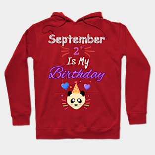 Septembre 2 st is my birthday Hoodie